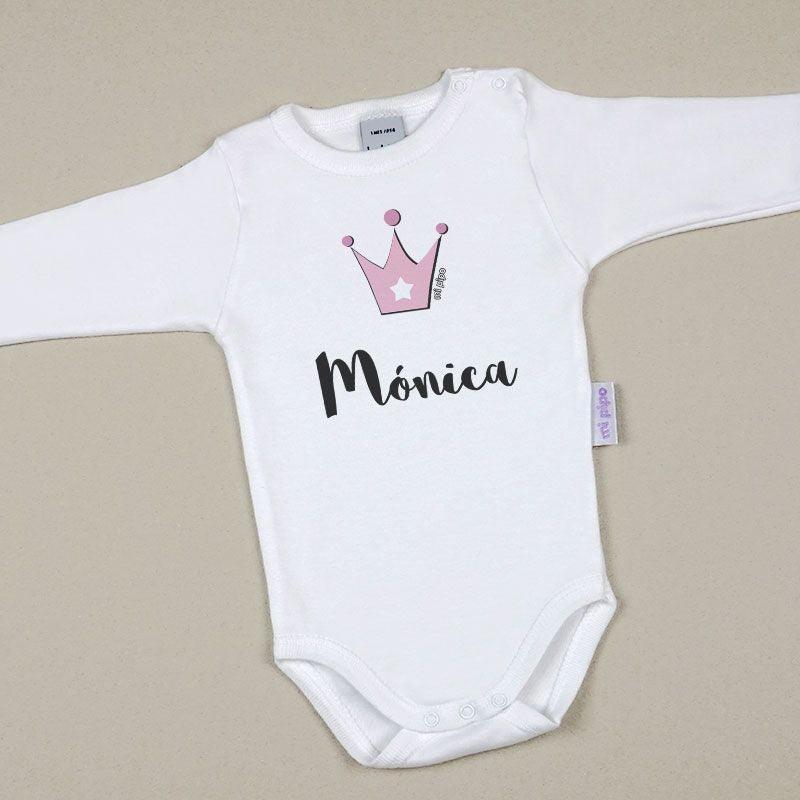 Body Personalizado Bebé Corona Nombre Mi PIpo - Nanetes #